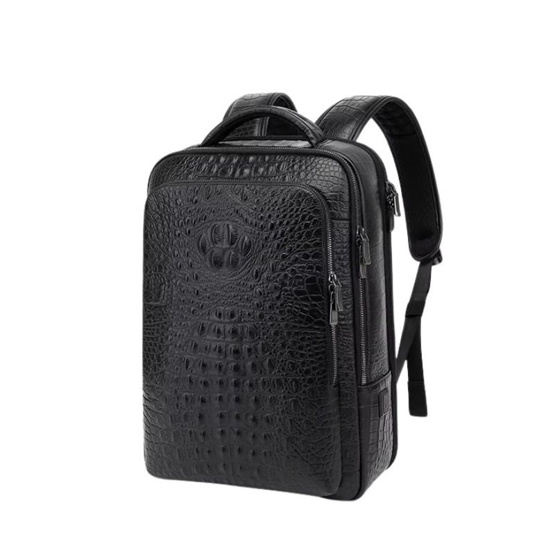 Crocodile skin backpack