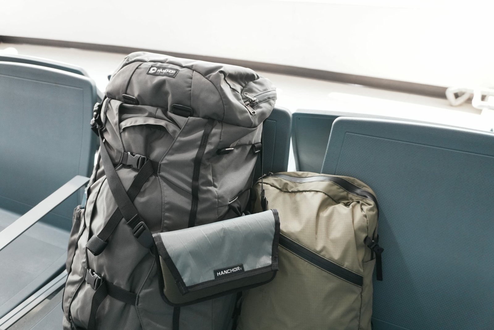 Large and small backpacks