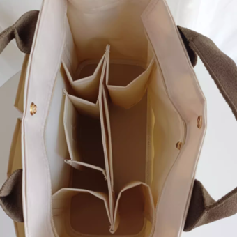 Customized tote bag compartments