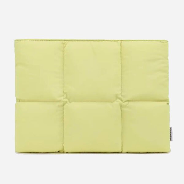 Manufacturers Custom With Logo Soft Shockproof Protective Cotton Nylon Quilted Padded Puffy Puffer Laptop Sleeve Case Cover Bags