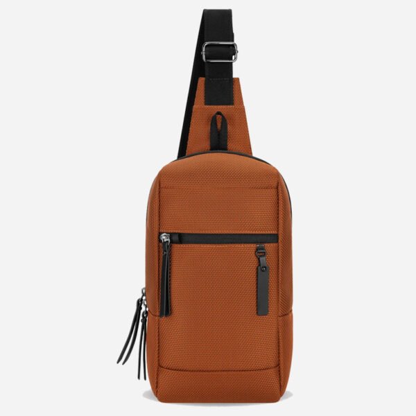 Manufacturers Custom Sustainable Eco Friendly 100% Recycled Nylon Anti Theft Travel Shoulder Crossbody Sling Bag for Men Women