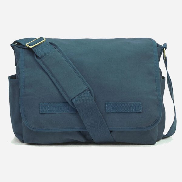 Manufacturers Custom Logo Designer Classic Vintage Waterproof Cotton Canvas Laptop Shoulder Crossbody Messenger Bag for Men Women