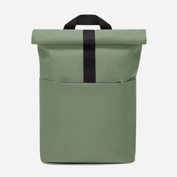 Manufacturers Custom With Logo Fashion Premium Travel Laptop Bagpack Vegan Pu Leather Rolltop Roll Top Backpack for Men Women