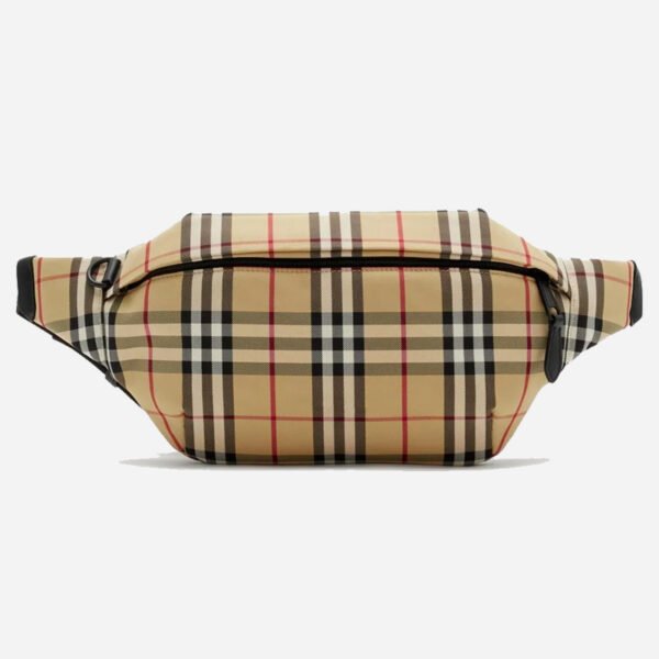 Manufacturers Custom Logo Fashion Designer Waterproof Nylon Checkered Sling Crossbody Bum Belt Fanny Pack Waist Bag for Men Women