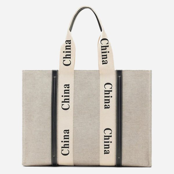 Manufacturers Custom With Printed Embroidery Logo Designer Fashion Travel Beach Cotton Linen Canvas Hobo Bolso Tote Bag for Women