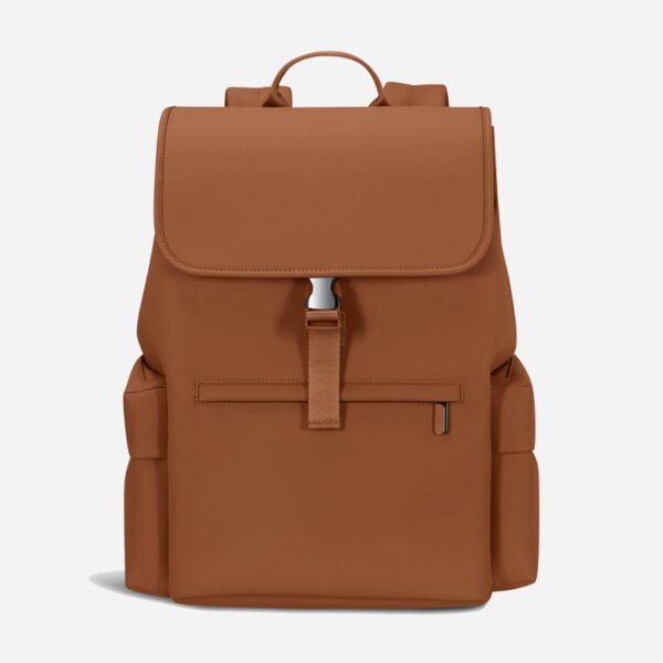 Manufacturers Custom Fashion Premium Daily Commuter Flap Buckle Waterproof Vegan Pu Leather Travel Laptop Backpack for Men Women