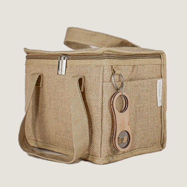 Manufacturers Custom Sustainable Eco Friendly 100% Recycled Natural Jute Insulated Lunch Cooler Bags